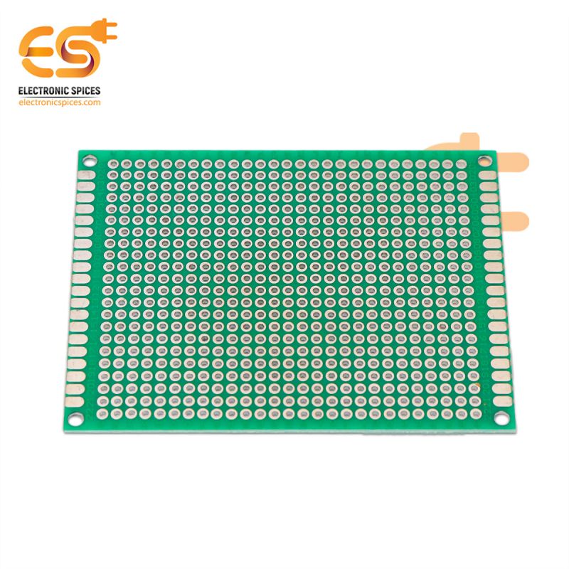 8cm x 6cm Copper clad double side universal printed circuit boards or PCB pack of 10pcs