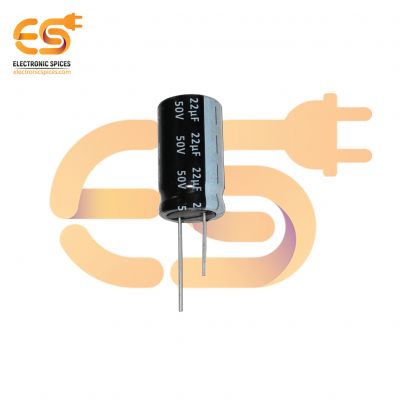 22uf 50V Aluminum Electrolytic Capacitors (5 X 11 mm) Pack of 5pcs