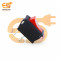 KCD1-B101 6A 250V AC red color 2 pin SPST small plastic rocker switch pack of 5pcs