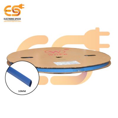 10mm Blue color polyolefin heat shrink tubes box of 100 meter
