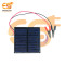 70mm x 70mm 6V 100mAh Square shape polycrystalline mini epoxy solar panels with crocodile alligator clip pack of 1pcs