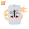 Universal Travel Adapter Surge Protector International Adapter All-In-One Adapter Plug White
