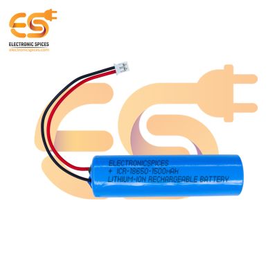 3.7 Volt 1500mAh Rechargeable Battery Lithium-ion with Wire and JST Connector Without BMS
