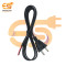240V 6A 2 Pin Power Cable Cord, 1.25m Black Colour