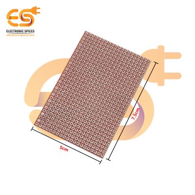 7.5cm X 5cm PCB Prototyping Printed Circuit Board Breadboard Pack of 5