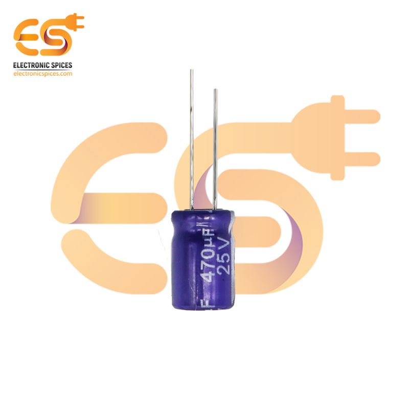 470 uf 25V Polarized electrolytic capacitors pack of 100pcs