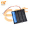 18650 3.7V 4 Battery holder hard plastic case with Wires pack of 1 (3.7V x 4 battery = 14.8Volt)