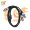 3Pin XLR Female Jack to Dual Male XLR Plug Y Splitter Cable