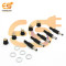 5.5mm Male plug and Female jack 3 pin PCB Panel mount DC power connector pack of 10pair