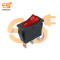 KCD3 15A 250V 3Pin SPST red color plastic rocker switch with indicator pack of 5pcs