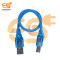 Blue Short USB Data Charging Cable pack of 1