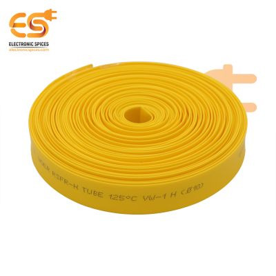 10mm Yellow color polyolefin heat shrink tube's pack of 50 meter