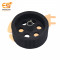 95mm x 40mm Hard plastic build rubber cover black color 6mm rod compatible heavy duty trolley wheel pack of 2pcs