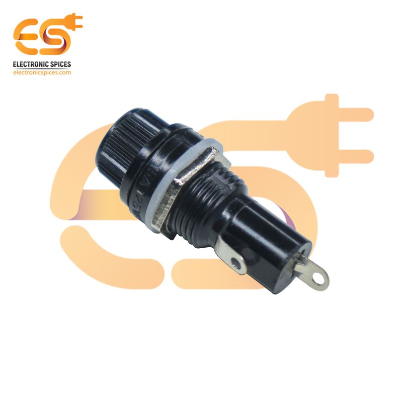 Buy 15Amp Black Electrical PCB Panel Fuse Holder Electronicspices