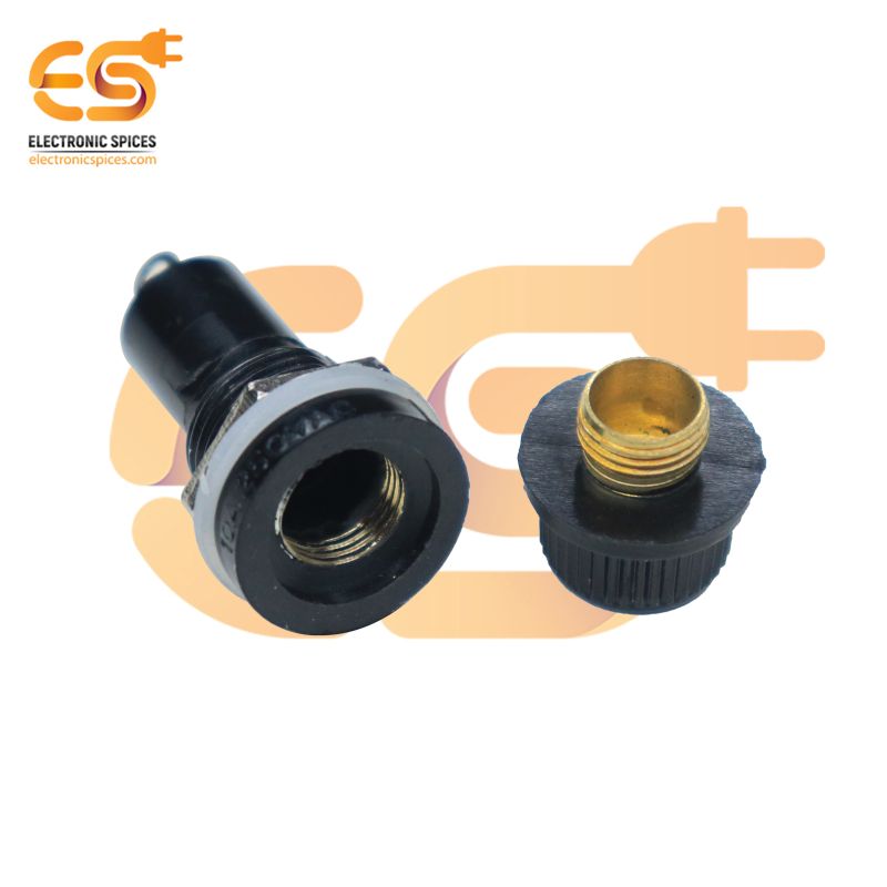 Buy 15Amp Black Electrical PCB Panel Fuse Holder Electronicspices