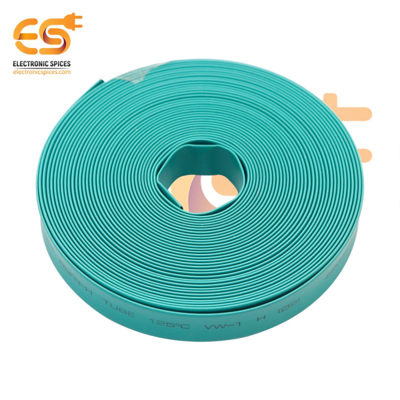 9mm Green color polyolefin heat shrink tube's pack of 50 meter