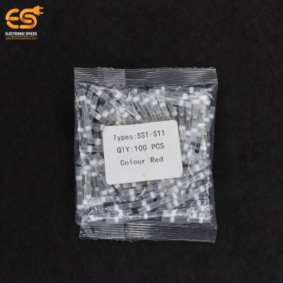 SST-S11 Tin Ring Shrinkable Terminal Nylon Tube White Colour 100pcs
