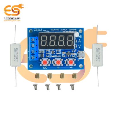 ZB2L3 Li-ion Lithium Lead-Acid  Battery Tester LED Digital Display Power Supply Test Resistance Lead-Acid Capacity Load Meter (9999Ah)