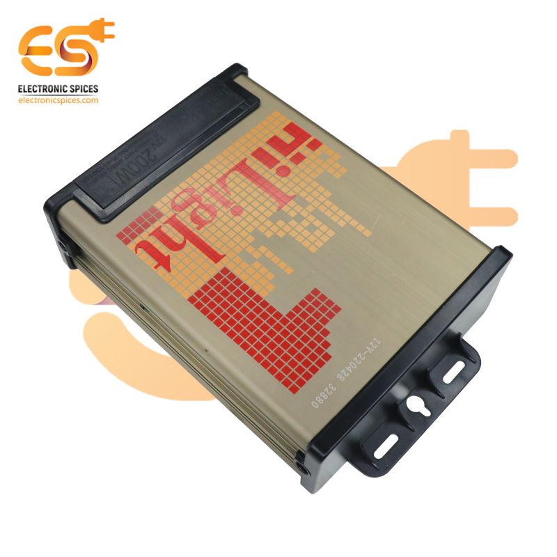 200W 12V 屋外用シングル出力スイッチング電源 SMPS LEDライト用 LEDドライバー アルミニウムケース 200W 12V 防水屋外シングル出力スイッチング電源 SMPS LEDライト用 LEDドライバー アルミニウムケース LPV-20