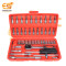 46 Pieces in BIG RED BOX Ratchet Wrench Socket Tools Set Repair Tool Hand Tool Kit Maintenance DIY