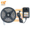 5050 SMD Waterproof LED Strip Lights RGB Auto Color Changing with 12V DC Adaptor Plug (Multicolor)