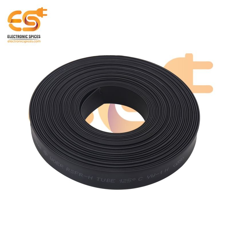 Buy 9mm Black color polyolefin heat shrink tube pack of 5 meter