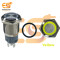 19 mm 12-24V Ring Light Push Button Horn type Metal Switch with yellow Indicator