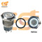 19 mm 12-24V Ring Light Push Button Self Lock Metal Switch with White Indicator and power icon