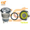 19 mm 12-24V Ring Light Push Button Self Lock Metal Switch with Yellow Indicator and power icon