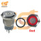 19 mm 12-24V Ring Light Push Button Self Lock Metal Switch with Red Indicator and power icon