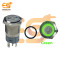 16 mm 12-24V Ring Light Push Button Self Lock Metal Switch with Green Indicator and power icon
