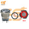 22mm 12-24V Ring Light Push Button  Self Lock Metal Switch with Red Indicator