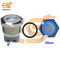 22 mm 12-24V Ring Light Push Button Self Lock Metal Switch with Blue Indicator