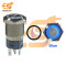 16 mm 12-24V Ring Light Push Button Self Lock Metal Switch with Blue Indicator
