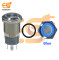 16 mm 12-24V Ring Push Button Horn type Metal Switch with Blue Indicator