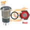 16 mm 12-24V Ring Light Push Button Self Lock Metal Switch with Red Indicator