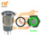 16 mm 12-24V Ring Light Push Button Self Lock Metal Switch with Green Indicator