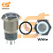 16 mm 12-24V Ring Light Push Button Horn type Metal Switch with White Indicator
