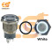 19 mm 12-24V Ring Light Push Button Self Lock Metal Switch with White Indicator