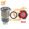 16 mm 12-24V Ring Light Push Button Horn type Metal Switch with Red Indicator