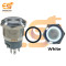 22 mm 12-24V Ring Light Push Button Horn type Metal Switch with White Indicator