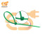 2.5mm x 150mm Green color Multi-purpose Self locking Nylon 66 Industrial grade cable tie pack of 100pcs