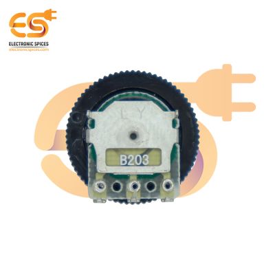 20K Ohm 3 Pin Round Dial Rotary Potentiometer Pack of 100