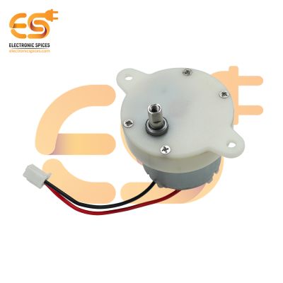 3V 900RPM DC Gear Motor, Slow Speed 4mm Small Shaft Centre Electric Gearbox Motor 2-Wire Connecting