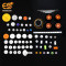 78 PCS Plastic Gear Set Rack Pulley Belt Worm Single Double Gears DIY Car Robot