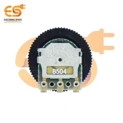 500K Ohm 3 Pin Round Dial Rotary Potentiometer Pack of 100