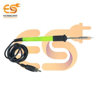 15 Watt 12V Green color DC Soldering iron with RCA jack Micro pen type