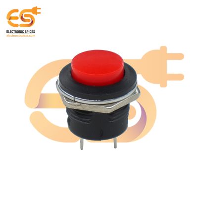 R13-507 SPST Horn type Push button switch (Red) Pack of 5