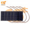 70mm x 70mm 6V 100mAh Square shape polycrystalline mini epoxy solar panels with wires attach pack of 50pcs