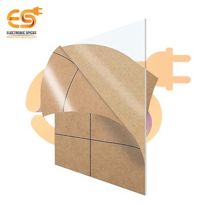 3mm Square Shape Transparent Clear Acrylic Sheet (18 x 18inch)